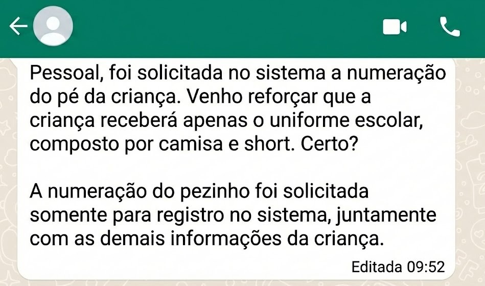 Pais questionam coleta de tamanho de calçados em creches de Lagarto sem entrega de tênis: "Apenas para registro"