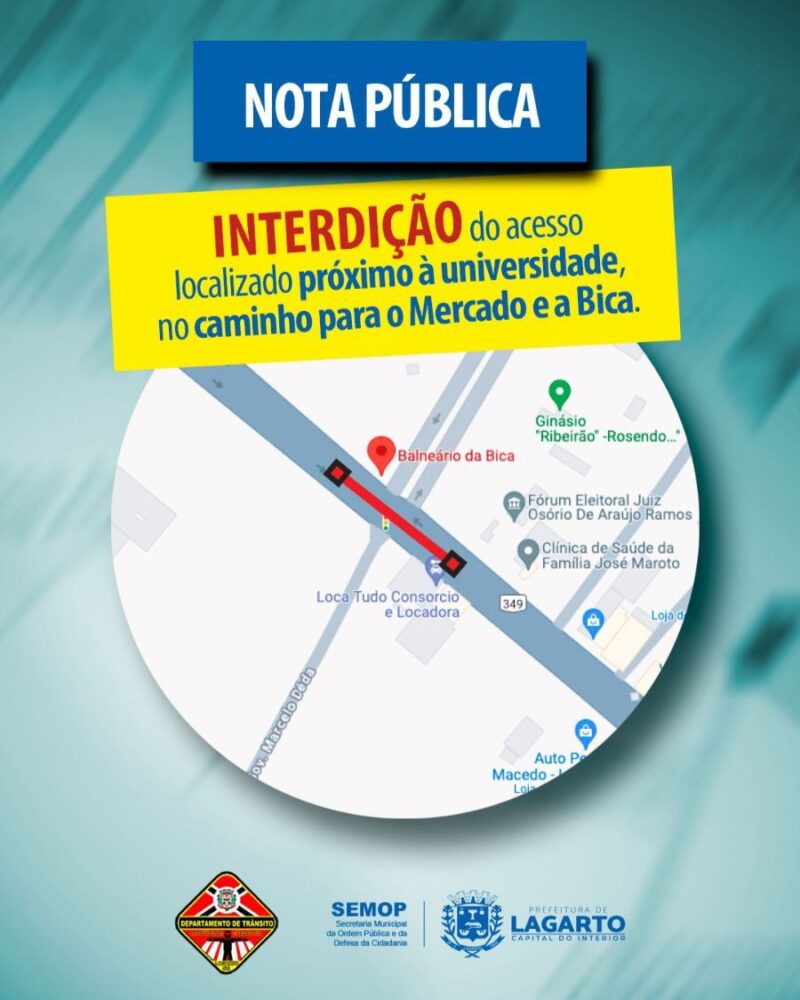 Nota Pública: Interdição do acesso localizado próximo à universidade no caminho para o Mercado e a Bica