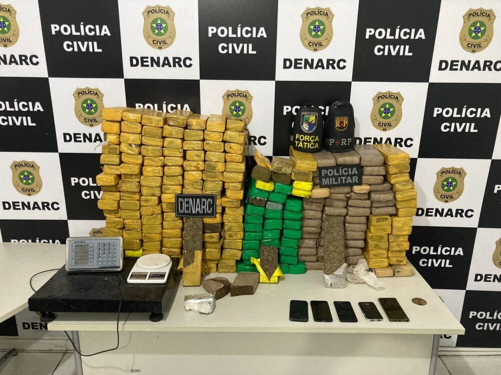 Segurança Pública apreende 6,5 toneladas de drogas em Sergipe