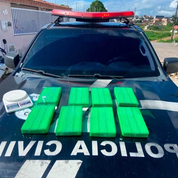 Polícia Civil apreende 8 kg de cocaína em operação conjunta nas cidades de Lagarto e Tobias Barreto