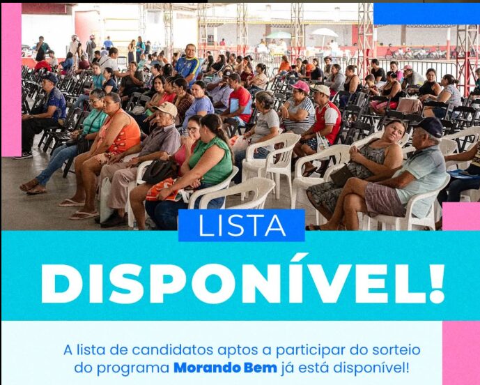 Lista de candidatos aptos ao sorteio do programa Morando Bem em Lagarto já está disponível