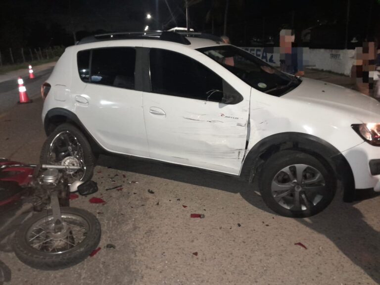 Motociclista e passageira ficam feridos após colisão na rodovia SE-050 em Aracaju