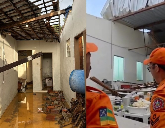 Fortes chuvas causam desabamentos, feridos e alagamentos em cidades de Sergipe