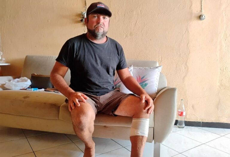 Pescador afirma ter sido atacado por jacaré em riacho de Porto da Folha