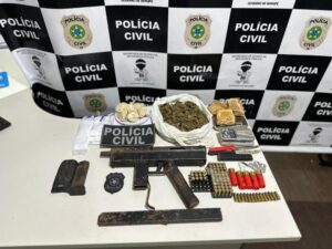 Polícia Civil apreende drogas, arma de fogo e munições em Estância