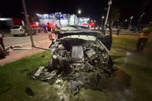 Sinistro de transito em rotatória deixa dois feridos na SE-270, em Lagarto