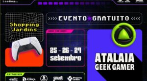 Atalaia Geek Gamer 2026 reúne cultura pop, games e entretenimento no Shopping Jardins