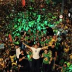 Bloquinho 22: Nikolas Ferreira participa de ato pró-Flávio Bolsonaro em Aracaju ao lado de lideranças políticas